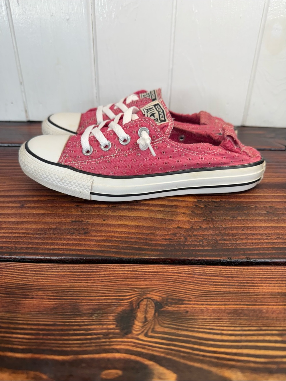 Converse Chuck Taylor All Star Pink Lace High Top Sneakers Women’s Size 8